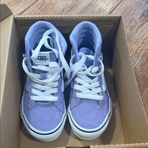 Vans Kids Lavender High-Top Sneakers
